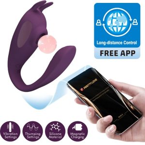 Pretty Love Shey Stimulator & Vibrator met app-afstandsbediening, paars Pretty Love Shey Stimulator & Vibrator met app-afstandsbediening, paars - Afbeelding 8