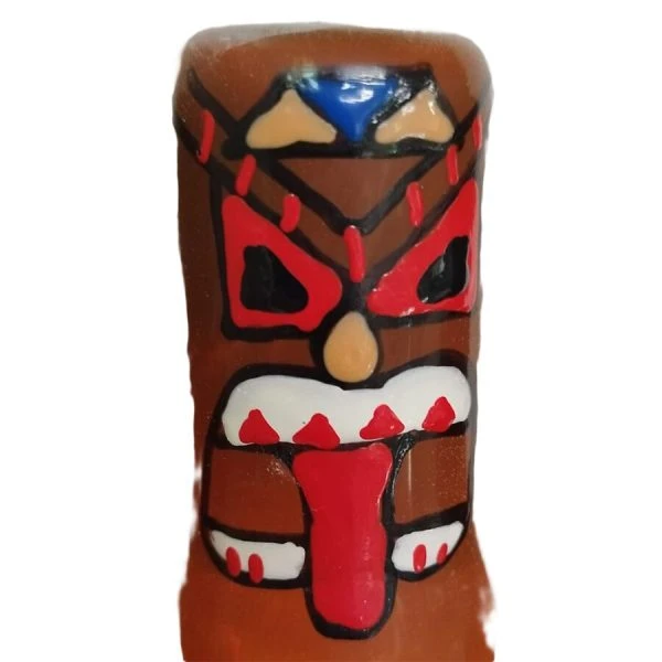 Condomerie nieuwigheidscondooms handbeschilderd Tiki Totem-01