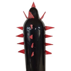 Condomerie Decoratiecondoom handbeschilderd Zwarte Cactus XL Condomerie Decoratiecondoom handbeschilderd Zwarte Cactus XL - Afbeelding 1