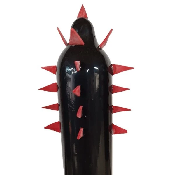 Condomerie Decoratiecondoom handbeschilderd Zwarte Cactus XL