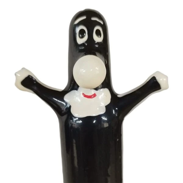 Condomerie nieuwigheidscondoom Happy Puppet XL handbeschilderd uniek exemplaar