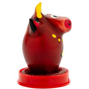 Condomerie Handbeschilderde Nieuweheidscondooms Bull Model 1 Uniek Condomerie Handbeschilderde Nieuweheidscondooms Bull Model 1 Uniek - Afbeelding 2