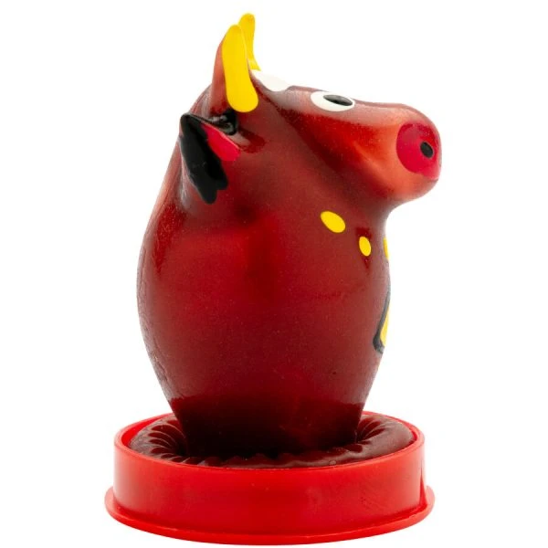 Condomerie Handbeschilderde Nieuweheidscondooms Bull Model 1 Uniek
