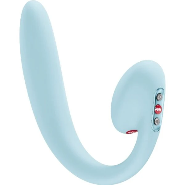 Fun Factory STRONIC PULSE CRESCENDO Opvangvibrator met dubbele stimulatie ijsblauw