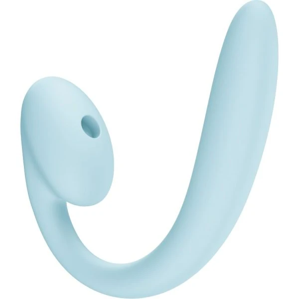 Fun Factory STRONIC PULSE CRESCENDO Opvangvibrator met dubbele stimulatie ijsblauw