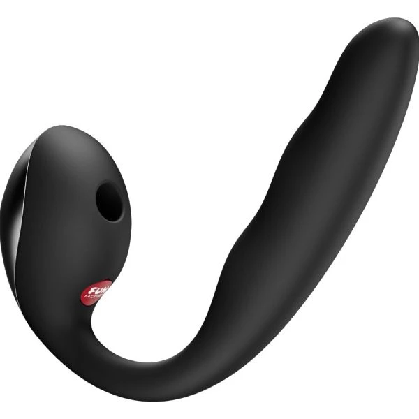 Fun Factory Allegro opzetvibrator met stoot- en luchtpulsstimulatie zwart