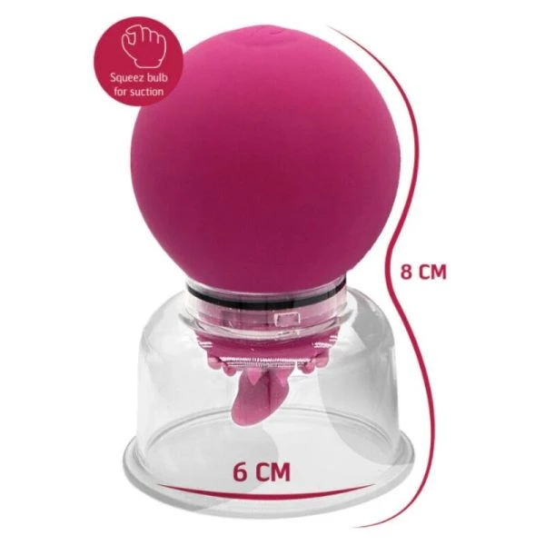 She.E.O tepel- en clitorispomp met vibratie en rotatie