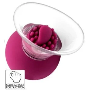 She.E.O tepel- en clitorispomp met vibratie en rotatie