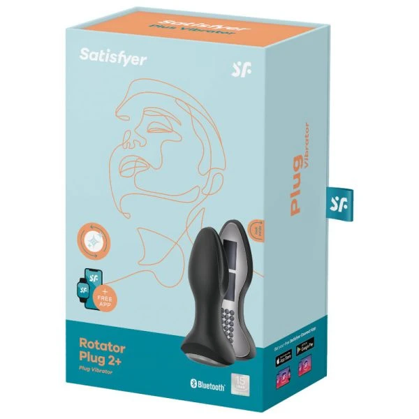 Satisfyer Rotator Plug 2+ Connect App Vibrator met Rotatiekralen