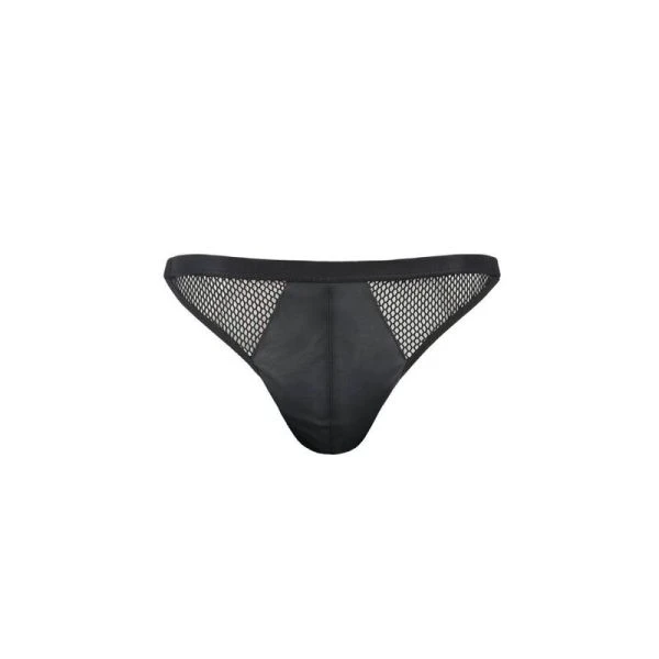 Passion Slip Open Luke Zwart van polyurethaan en polyester