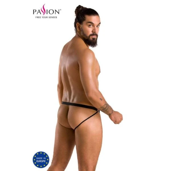 Passion Slip Open Luke Zwart van polyurethaan en polyester