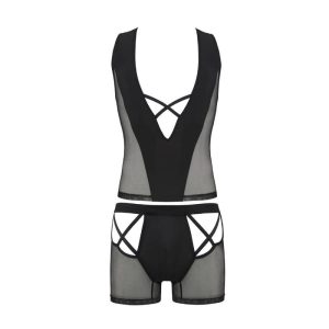 Passion Herenlingerie Set Oscar in Zwart Passion Herenlingerie Set Oscar in Zwart - Afbeelding 3