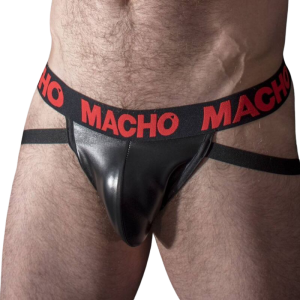 Macho Underwear Jockstrap van kunstleer Rood Macho Underwear Jockstrap van kunstleer Rood - Afbeelding 1