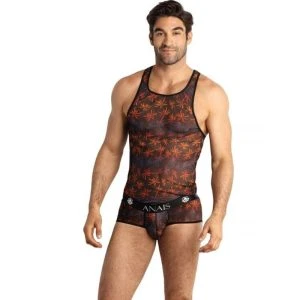 Anais Luxury Lingerie Chill Top met palmenprint van tule