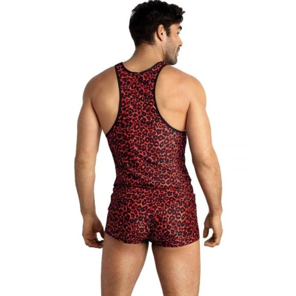 Anais Luxury Lingerie Tribal Top voor mannen in zachte microvezel met animalprint