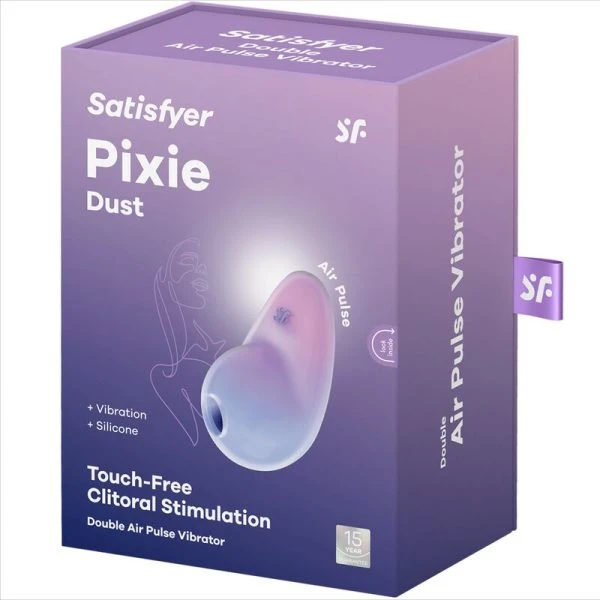 Satisfyer Pixie Dust Opgelegvibrator met Air Pulse en Vibratie