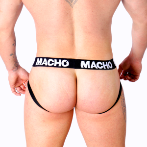 Macho Underwear Jock van zwart kunstleer Macho Underwear Jock van zwart kunstleer - Afbeelding 4