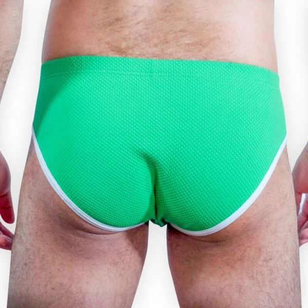 Burn Slip Green Slip met transparante details Burn Slip Green Slip met transparante details