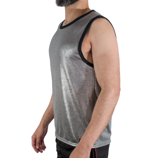 Macho Underwear T-Shirt met fijne glitter voor sportieve stijl