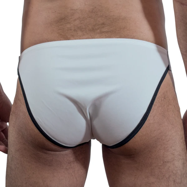 Macho Underwear witte slip met zijpaneel en push-up-cup