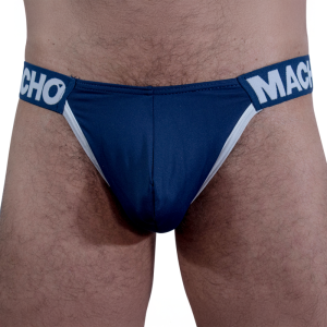 Macho Underwear Donkerblauwe zijslip met push-up-cup Macho Underwear Donkerblauwe zijslip met push-up-cup - Afbeelding 1