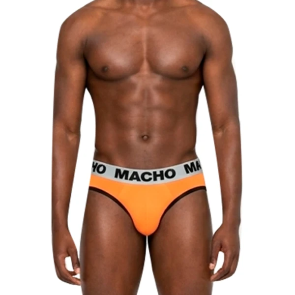 Macho Underwear Herren-Slip mit Push-up-Cup Orange