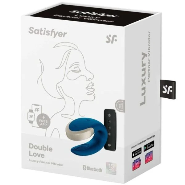 Satisfyer Double Love Paarvibrator met app-bediening en afstandsbediening Satisfyer Double Love Paarvibrator met app-bediening en afstandsbediening