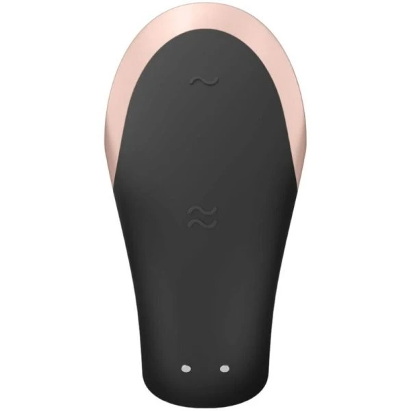 Satisfyer Paarvibrator Double Love Luxury met app-bediening en afstandsbediening Zwart