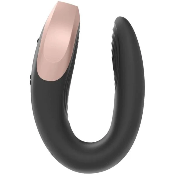 Satisfyer Paarvibrator Double Love Luxury met app-bediening en afstandsbediening Zwart