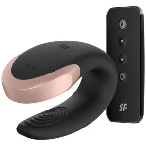 Satisfyer Couple Vibrator Double Love Luxury with App Control and Remote Black