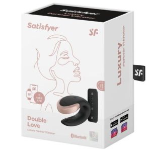 Satisfyer Paarvibrator Double Love Luxury met app-bediening en afstandsbediening Zwart Satisfyer Paarvibrator Double Love Luxury met app-bediening en afstandsbediening Zwart - Afbeelding 5