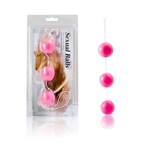 Baile Analkogel-set met 3 kogels, 34 mm, roze