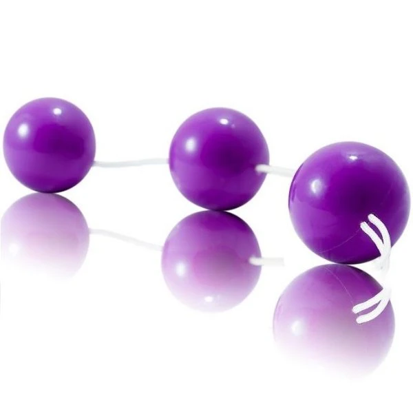 Baile Analkogel-set met 3 kogels, paars