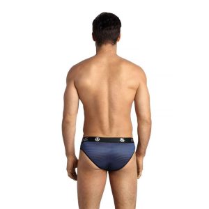 Anais Luxury Lingerie Herren-Slip Naval uit tule met satijnen strepen Anais Luxury Lingerie Herren-Slip Naval uit tule met satijnen strepen - Afbeelding 2