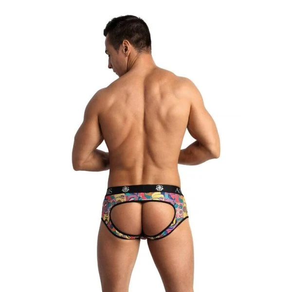 Anais Luxury Lingerie Comics Jock Bikini Slip met open bilpartij Anais Luxury Lingerie Comics Jock Bikini Slip met open bilpartij