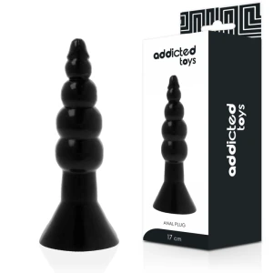 Addicted Toys Anal Plug for advanced anal play, TPR, black
