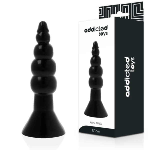 img_144843_02d97165181475829aa2b38dbecb2aad_1.png Addicted Toys Anaalplug voor gevorderde anale spelletjes, TPR, zwart