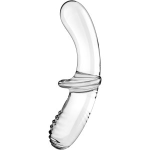 Satisfyer Dubbele Kristal Dildo van borosilicaatglas met twee texturen Satisfyer Dubbele Kristal Dildo van borosilicaatglas met twee texturen - Afbeelding 2