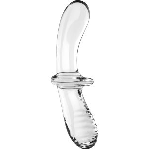 Satisfyer Dubbele Kristal Dildo van borosilicaatglas met twee texturen Satisfyer Dubbele Kristal Dildo van borosilicaatglas met twee texturen - Afbeelding 3
