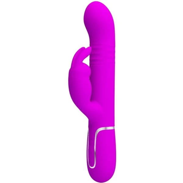 Pretty Love Coale Rabbit Vibrator met Kralen Paars