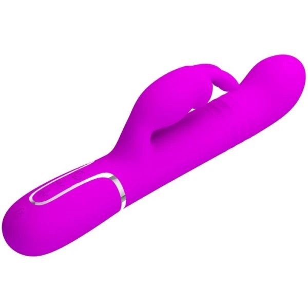 Pretty Love Coale Rabbit Vibrator met Kralen Paars