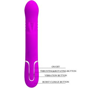 Pretty Love Coale Rabbit Vibrator met Kralen Paars Pretty Love Coale Rabbit Vibrator met Kralen Paars - Afbeelding 8