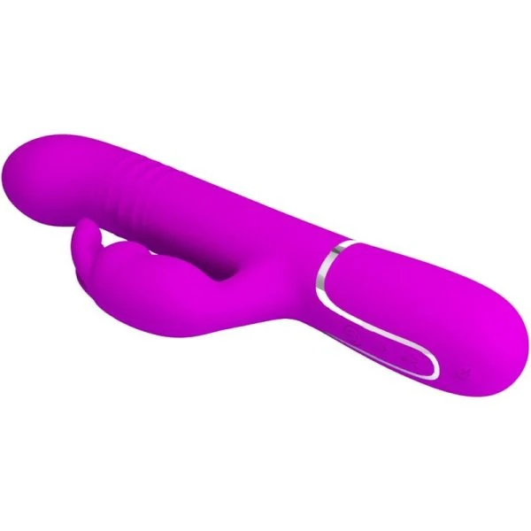 Pretty Love Coale Rabbit Vibrator met Kralen Paars