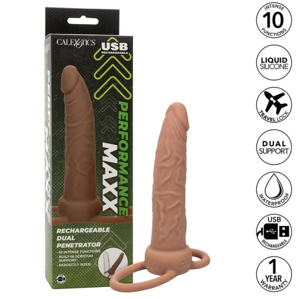 Calexotics Performance Maxx Dual-Penetrator met penising