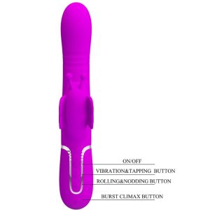 Pretty Love Konijnenvibrator 4 in 1 Vlinder Fuchsia Pretty Love Konijnenvibrator 4 in 1 Vlinder Fuchsia - Afbeelding 8