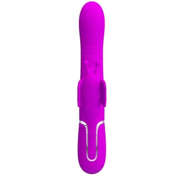Pretty Love Konijnenvibrator 4 in 1 Vlinder Fuchsia