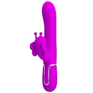 Pretty Love Rabbit Vibrator 4 in 1 Butterfly Fuchsia