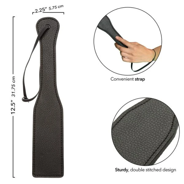 Calexotics Paddle Leder Zwart uit de Nocturnal Collection voor Impact Play
