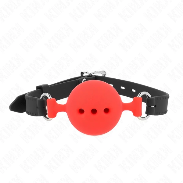 img_187683_3c4acdc9ad1114d7fe70258f477d1ae3_1.png Kink Vollsilicon-Kleppenknevel met Bal Maat L Rood