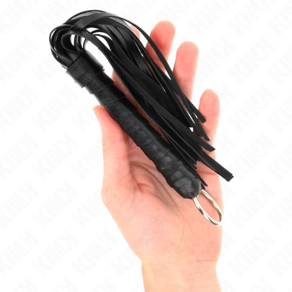 Kink Einfache Mini-Peitsche Schwarz